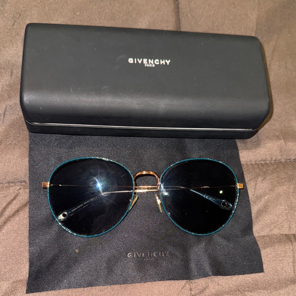 Givenchy Black and Gold Frame Sunglasses